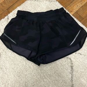 Black camo shorts